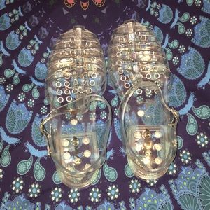 🌬⚪️Clear Jelly Sandals⚪️🌬